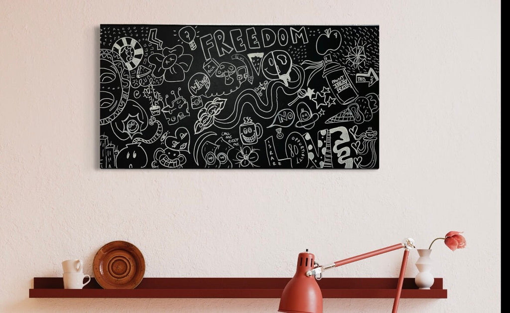 Hand-Painted Freedom Doodle