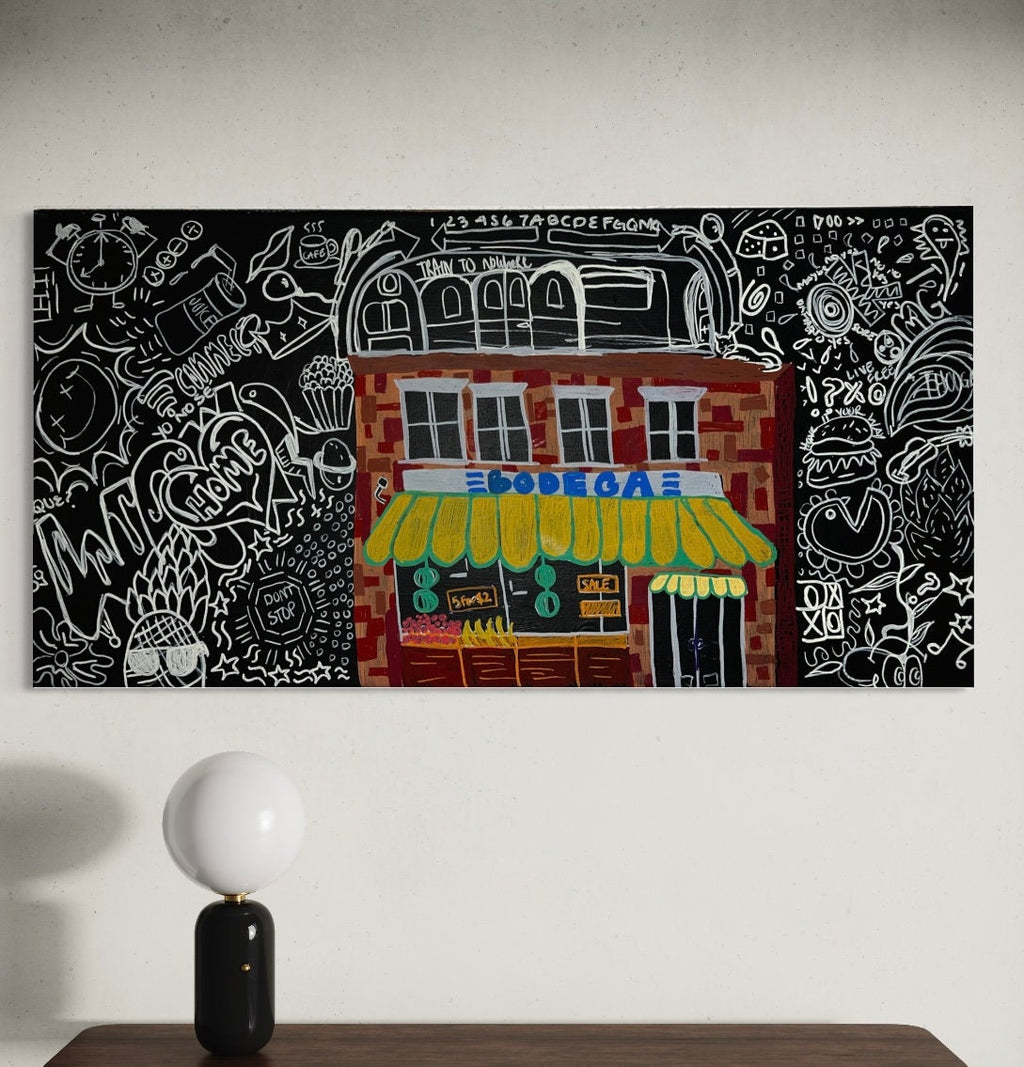 Hand-Painted Bodega Art on Canvas