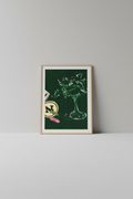 Broken Glass Martini Print