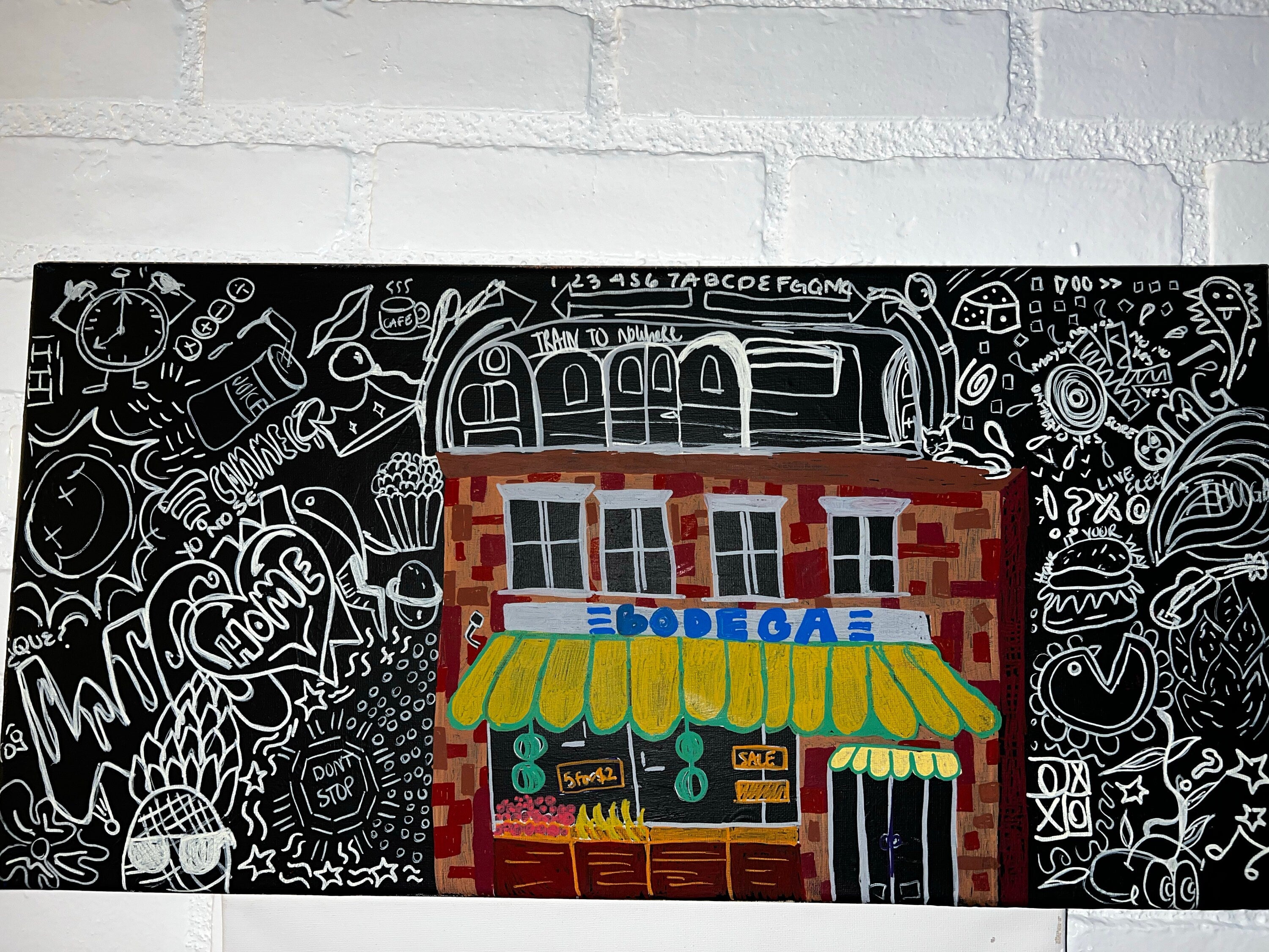 Hand-Painted Bodega Art on Canvas